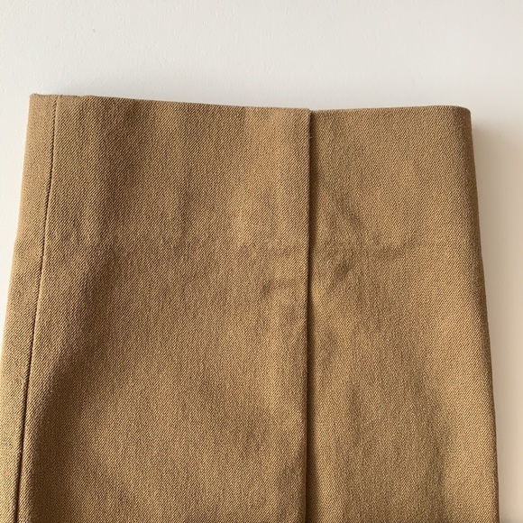 Everlane Side Zip Stretch Work Pants Tan Size 6 Skinny - Picture 13 of 15